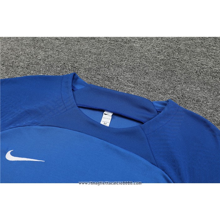 Tuta da Track Paris Saint-Germain Manica Corta 2022 2023 Blu Oscuro - Pantalon Corto